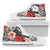 Hawaii Black Hibiscus High Top Shoe Mens High Top White - Polynesian Pride