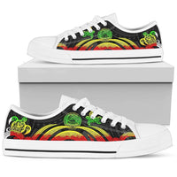 American Samoa Low Top Shoes - Reggae Tentacle Turtle - Polynesian Pride