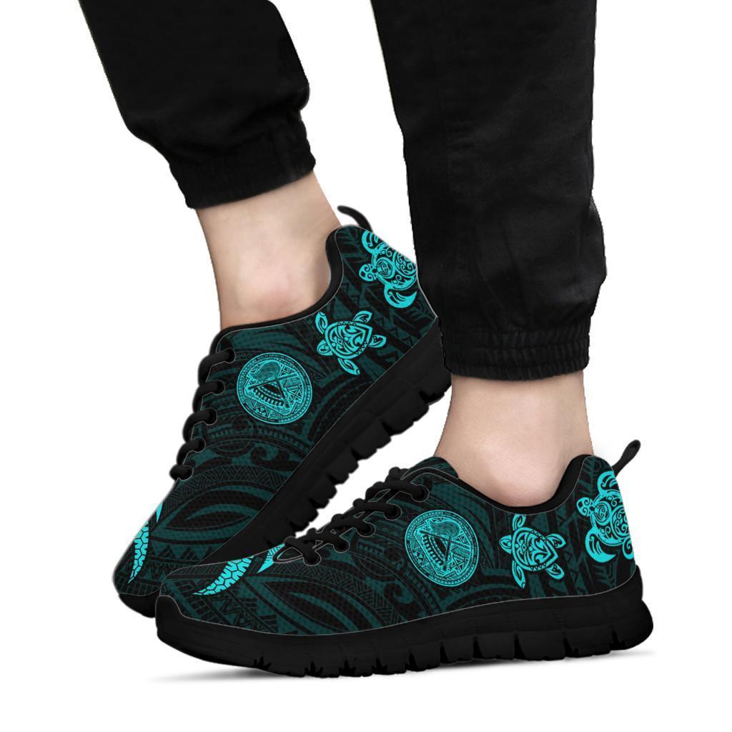 American Samoa Sneaker - Turquoise Tentacle Turtle - Polynesian Pride