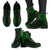 Polynesian Tattoo Style Leather Boots Green A7 - Polynesian Pride