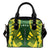 Society Islands Shoulder Handbag - Polynesian Tattoo Flag One Size White - Polynesian Pride