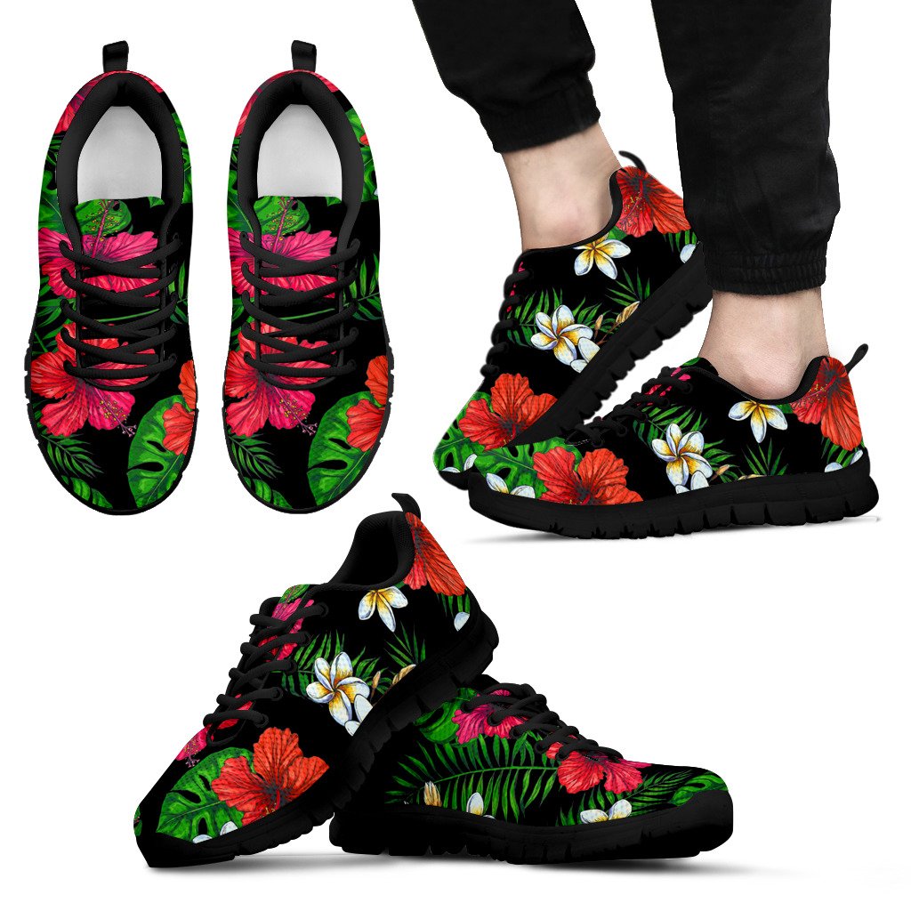 Hawaiian Tribal Sneakers 25 - J7 Men's Sneakers Black - Polynesian Pride