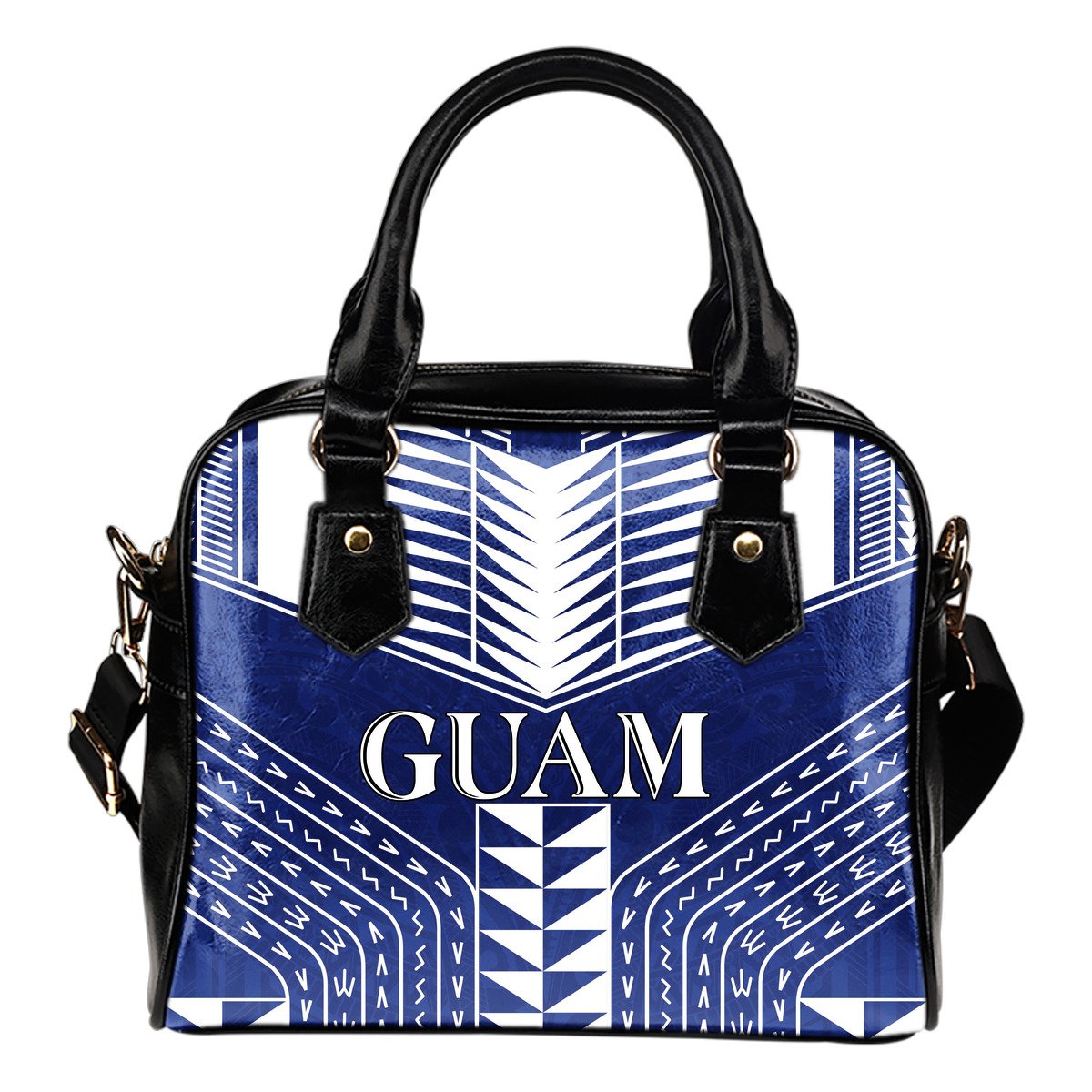 Guam Polynesia Shoulder Handbag One Size Blue - White - Polynesian Pride