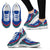 Guam Wave Sneakers - Polynesian Pattern Blue Color Women's Sneakers - White - Guam White - Polynesian Pride