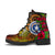 Northern Mariana Islands Polynesian Leather Boots - Hibiscus Vintage - Polynesian Pride