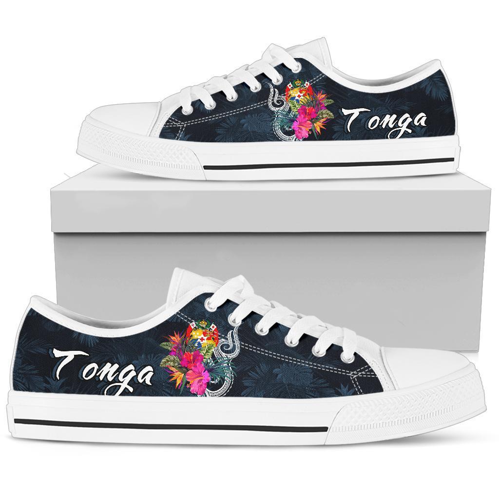 Tonga Polynesian Low Top Shoe - Tropical Flower - Polynesian Pride