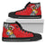 Tonga Rugby High Top Shoe Polynesian Style Pinwheel Red - Polynesian Pride