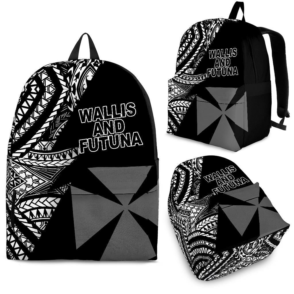 Wallis And Futuna Backpack Flash Black Black - Polynesian Pride