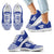 American Samoa Sneakers - American Samoa Seal Polynesian Tattoo Blue White - Polynesian Pride