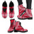 tahiti Leather Boots - Polynesian Flag Chief Version - Polynesian Pride