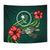 Chuuk Micronesia Tapestry - Green Turtle Hibiscus - Polynesian Pride