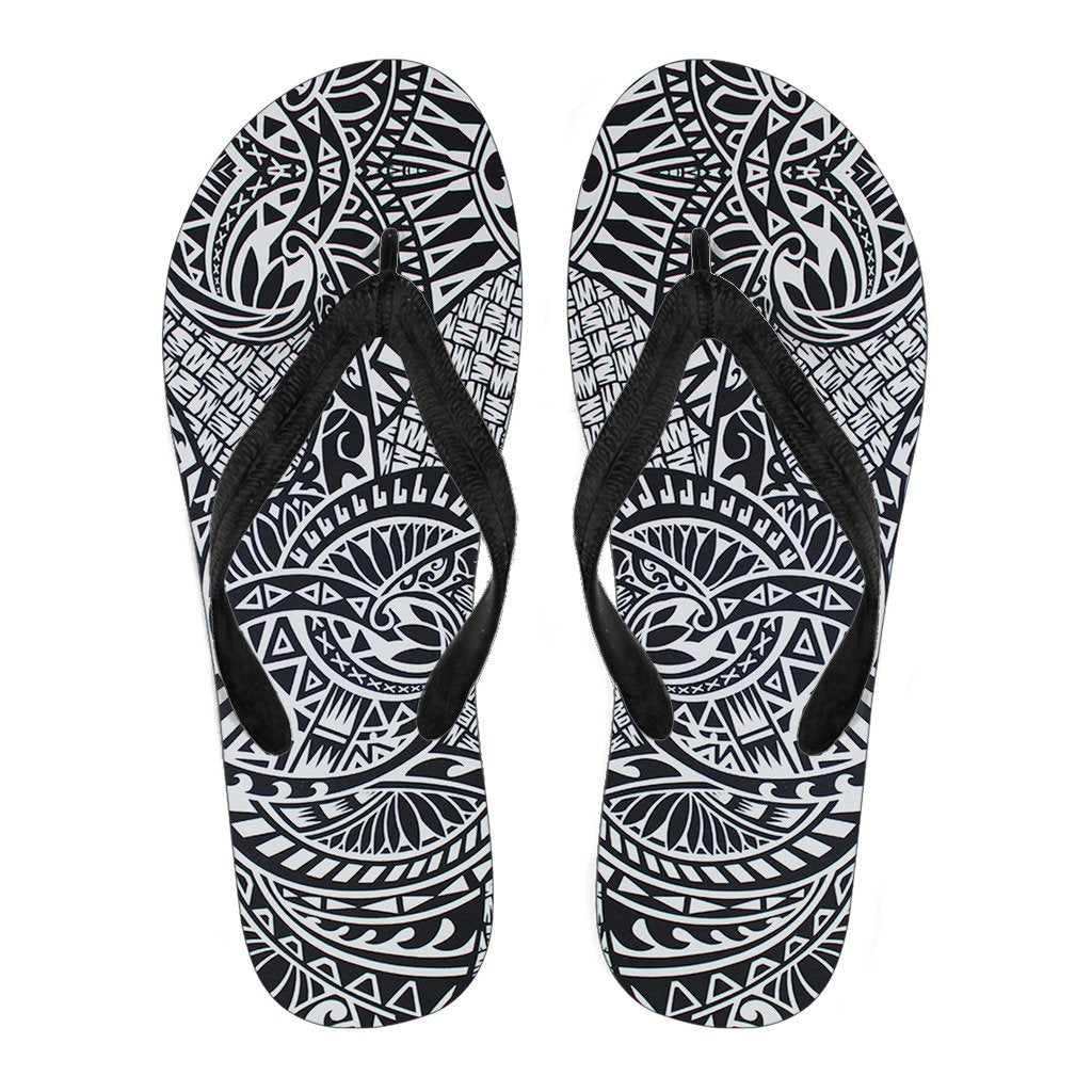 Polynesian 25 Flip Flops Women Black - Polynesian Pride