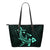 Hawaii Shark Turquoise Polynesian Small Leather Tote Turquoise - Polynesian Pride