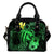 Hawaii Hibiscus Shoulder Handbag - Harold Turtle - Pastel Green One Size Green - Polynesian Pride