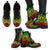 Northern Mariana Islands Leather Boots - Tribal Reggae - Polynesian Pride