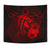 Hawaii Hibiscus Tapestry - Harold Turtle - Red - Polynesian Pride