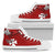 Wallis and Futuna Rugby High Top Shoe Sporty Vibes Red - Polynesian Pride