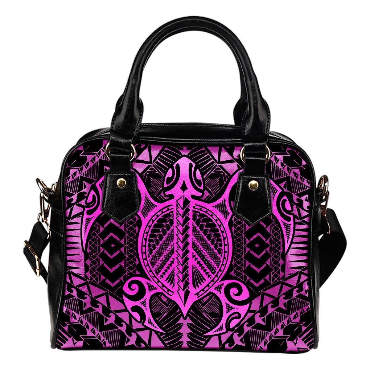 Polynesian Turtle Shoulder Handbag (Pink) A6 One Size Pink - Polynesian Pride