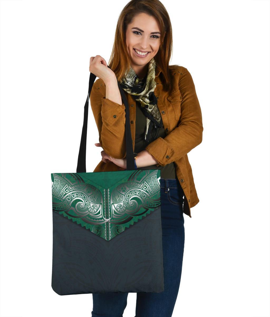 Koru Polynesian Tattoo Tote Bag Tote Bag One Size Navy - Polynesian Pride