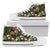 Hawaiian Shoes - Tropical Flower Mix High Top Shoes Mens High Top White - Polynesian Pride