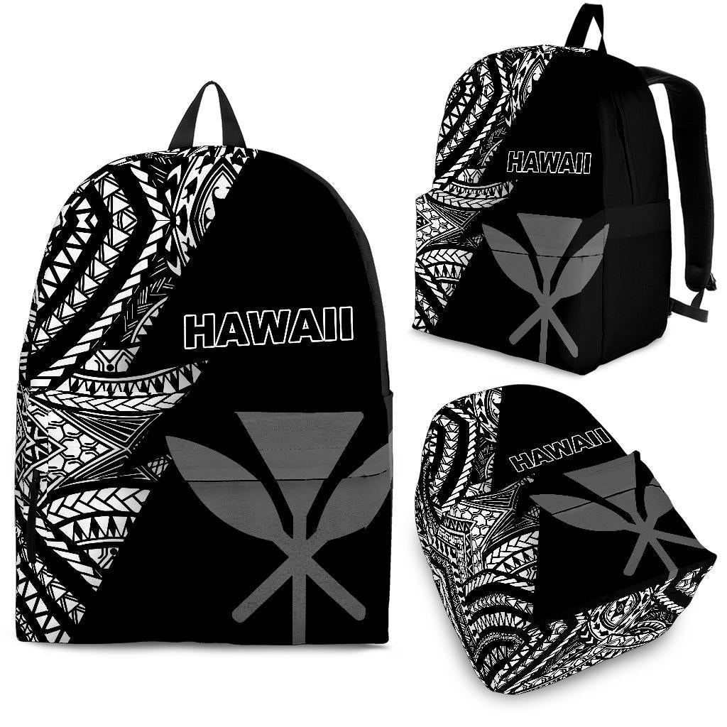 Kanaka Maoli Backpack Flash Black Black - Polynesian Pride