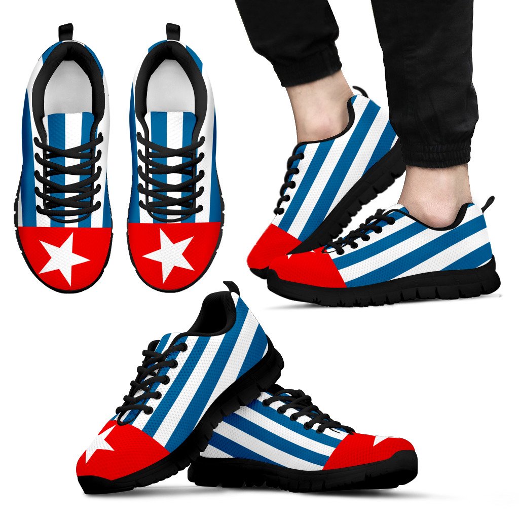 West Papua Sneakers - West Papua Flag Style Unisex Black - Polynesian Pride