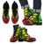 New Caledonia Leather Boots - Polynesian Tattoo Reggae Reggae - Polynesian Pride