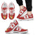 Tonga Sneakers - Tonga Flag Coat Of Arms Red - A5 Unisex White - Polynesian Pride