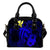 Hawaii Hibiscus Shoulder Handbag - Harold Turtle - Blue One Size Blue - Polynesian Pride