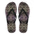 Polynesian Flip Flops Blur Women's Flip Flops Black - Polynesian Pride