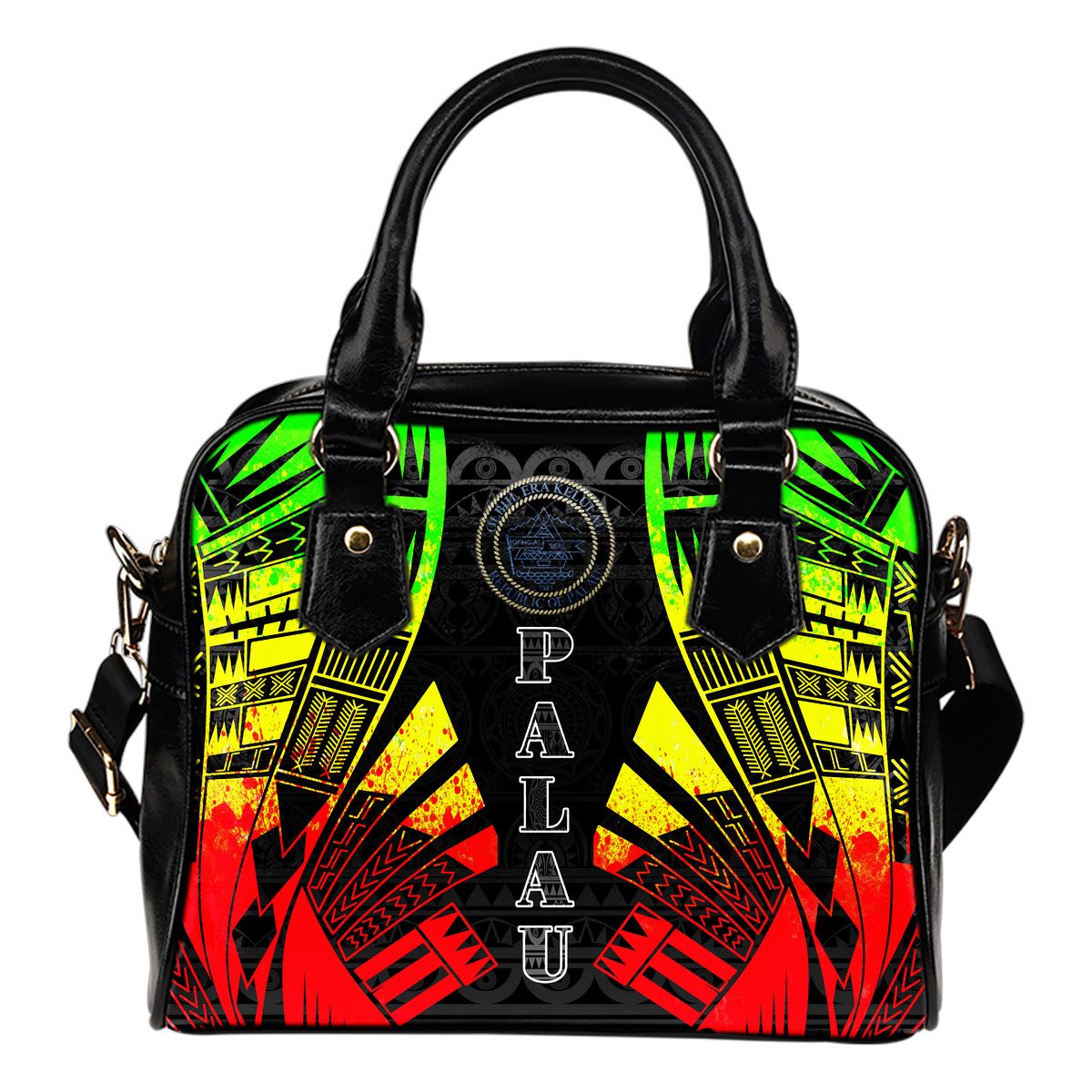 Palau Shoulder Handbag - Polynesian Tattoo Reggae One Size Reggae - Polynesian Pride