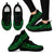 Cook Islands Wave Sneakers - Polynesian Pattern Green Color Women's Sneakers - Black - Cook Islands Black - Polynesian Pride