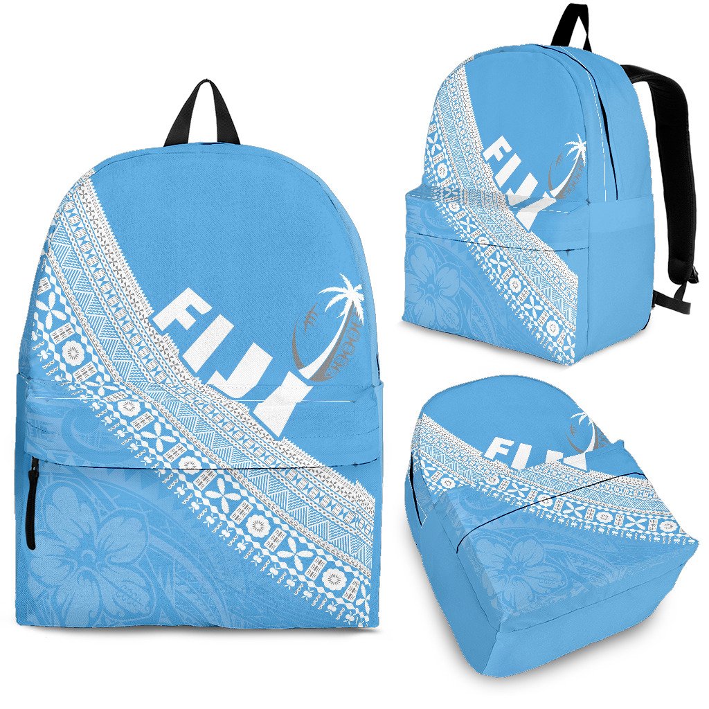 Fiji Tapa Rugby Backpack version Style You Win - Blue Blue - Polynesian Pride