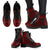 Kanaka Maoli Leather Boots - Tribal Red - Polynesian Pride