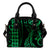 Hawaii Kakau Green Polynesian Shoulder Handbag One Size Green - Polynesian Pride