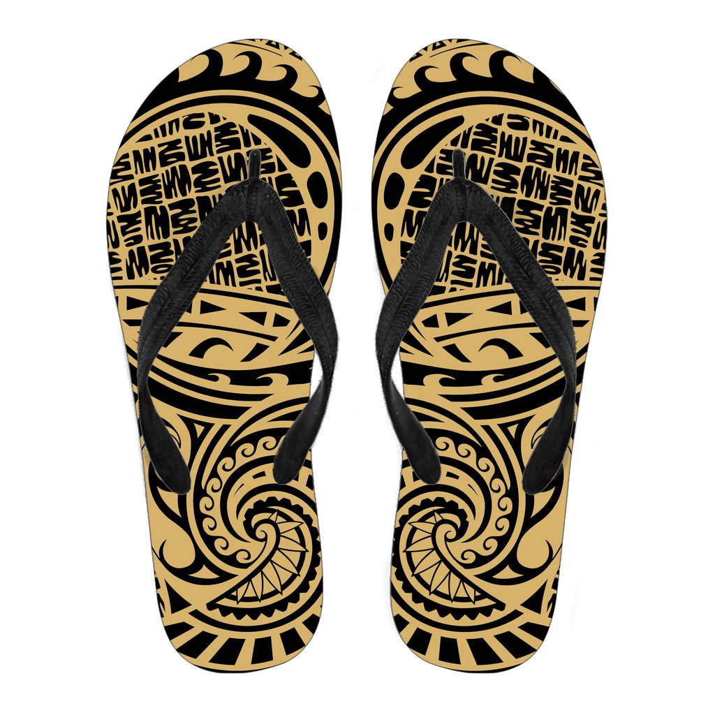 Polynesian 07 Flip Flops Men Black - Polynesian Pride