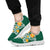 Hawaii Polynesian Hibiscus Sneakers - JVT Style - Green White - Polynesian Pride