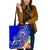 Samoa Tote Bags - Turtle Plumeria (Blue) Tote Bag One Size Blue - Polynesian Pride