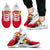 Papua New Guinea Special Sneakers - Papua New Guinea Flag - A7 Unisex White - Polynesian Pride