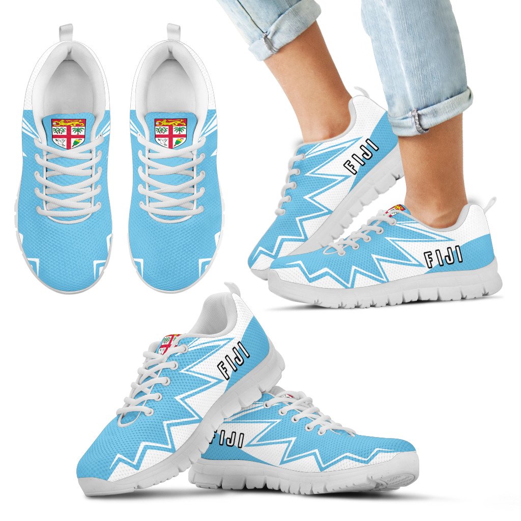 Fiji Sneakers - Fiji Flag Thunder Style - Polynesian Pride