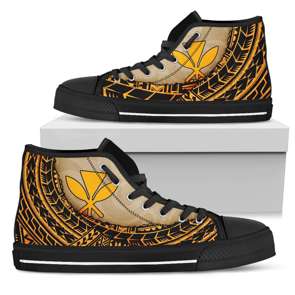 Hawaii High Top Shoes - Polynesian Wild Style Unisex Black - Polynesian Pride