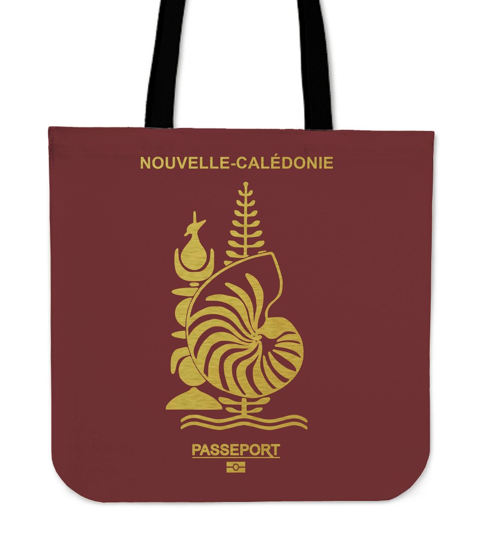 New Caledonia Passport Tote Bag Tote Bag One Size Red - Polynesian Pride