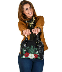 Personalized - Hawaii Turtle Hibiscus Plumeria Shoulder Handbag - Polynesian Pride