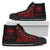 Hawaii Polynesian Custom Personalised High Top Shoes - Hawaii Pride Red Version Unisex Black - Polynesian Pride