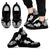 Polynesian Shoes - White Hibiscus Tribal - NN6 Unisex Black - Polynesian Pride