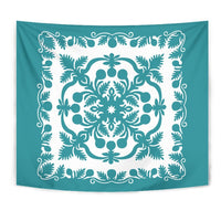 Hawaii Tapestry Royal - Turquoise Wall Tapestry Small 60" x 51" Turquoise - Polynesian Pride