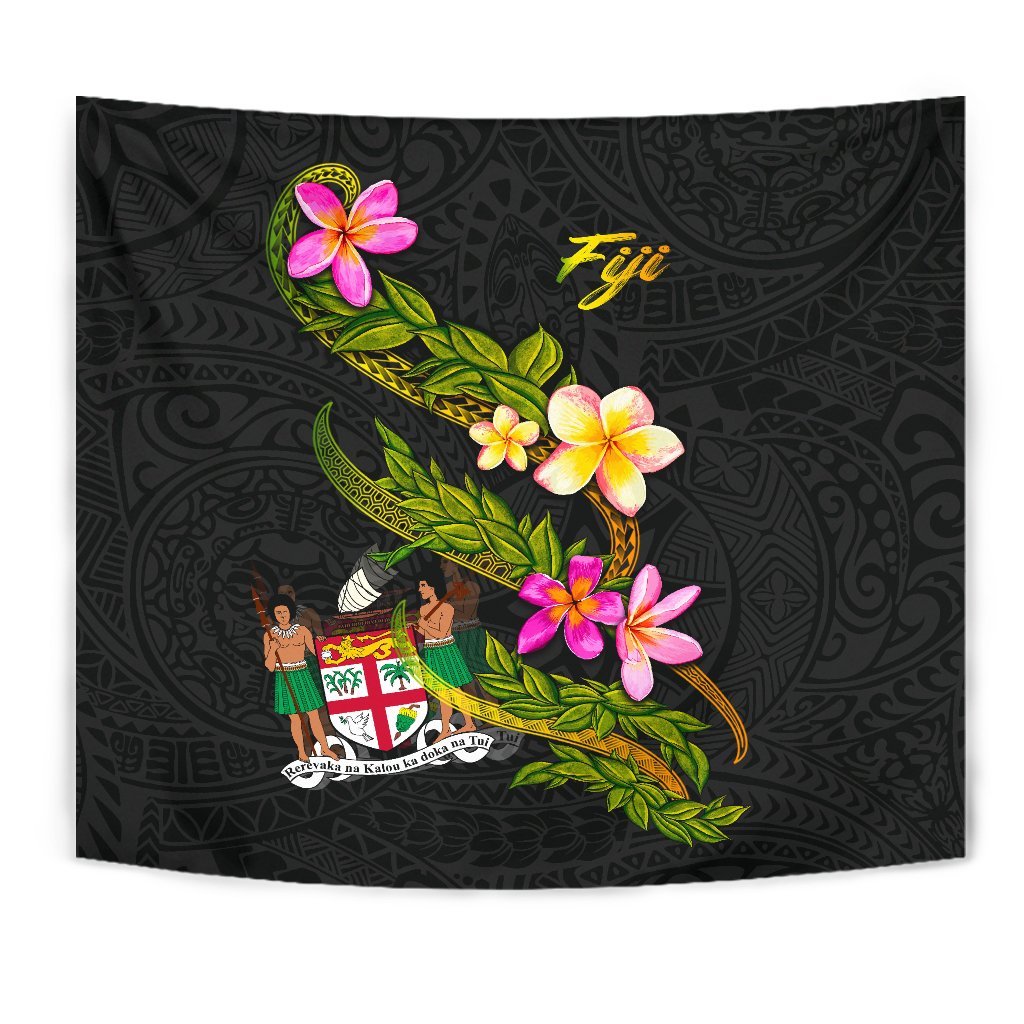 Fiji Polynesian Tapestry - Plumeria Tribal - Polynesian Pride