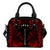 Society Islands Shoulder Handbag - Polynesian Tattoo Red One Size Red - Polynesian Pride
