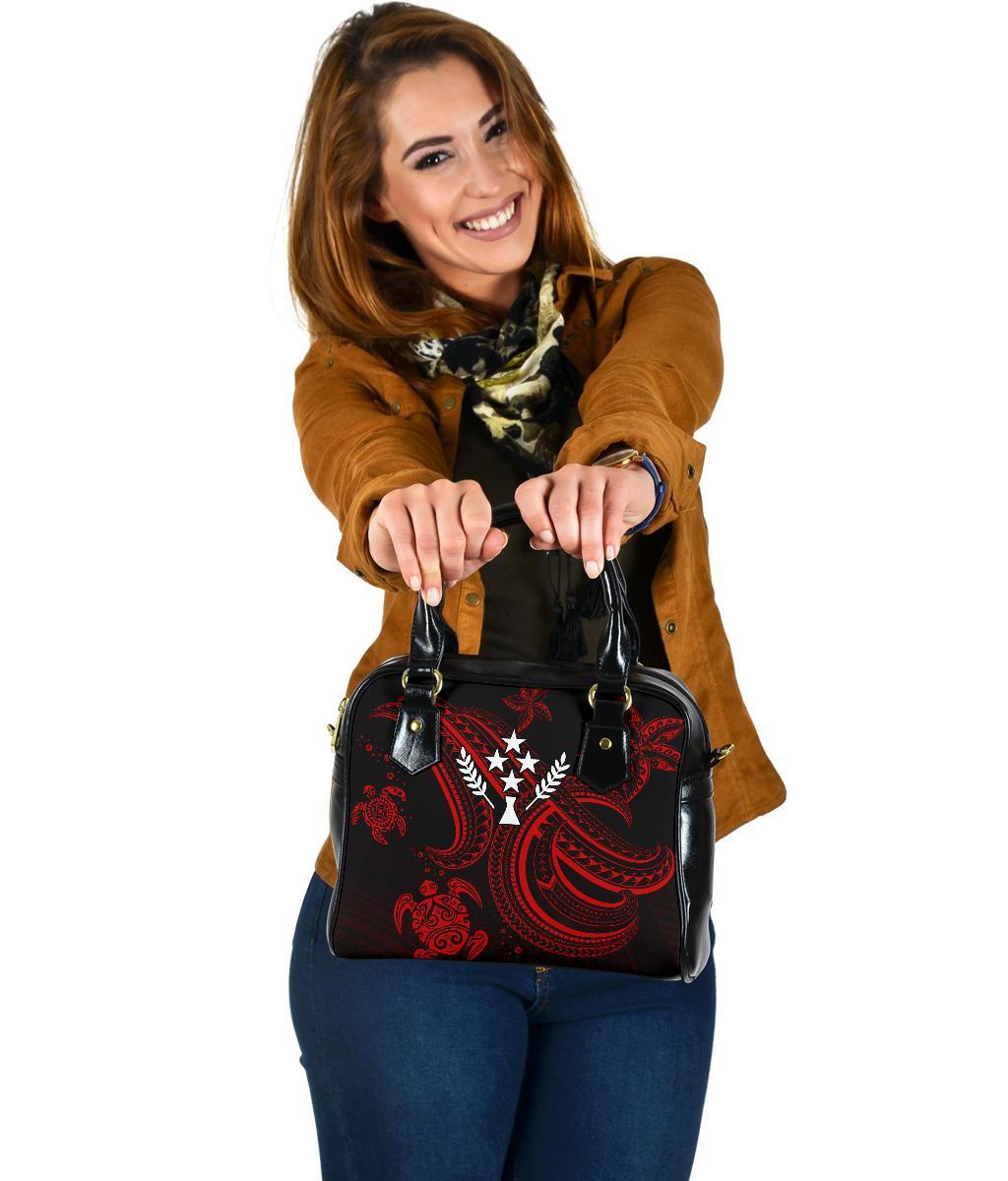 Kosrae Shoulder Handbag - Red Turtle One Size Red - Polynesian Pride