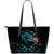 Hawaii Ohana Honu Paua Shell Large Leather Tote Black - Polynesian Pride